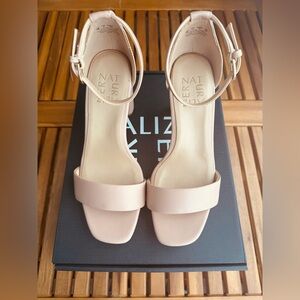 Naturalizer Joy Dress Sandals Heels Crème Brûlée